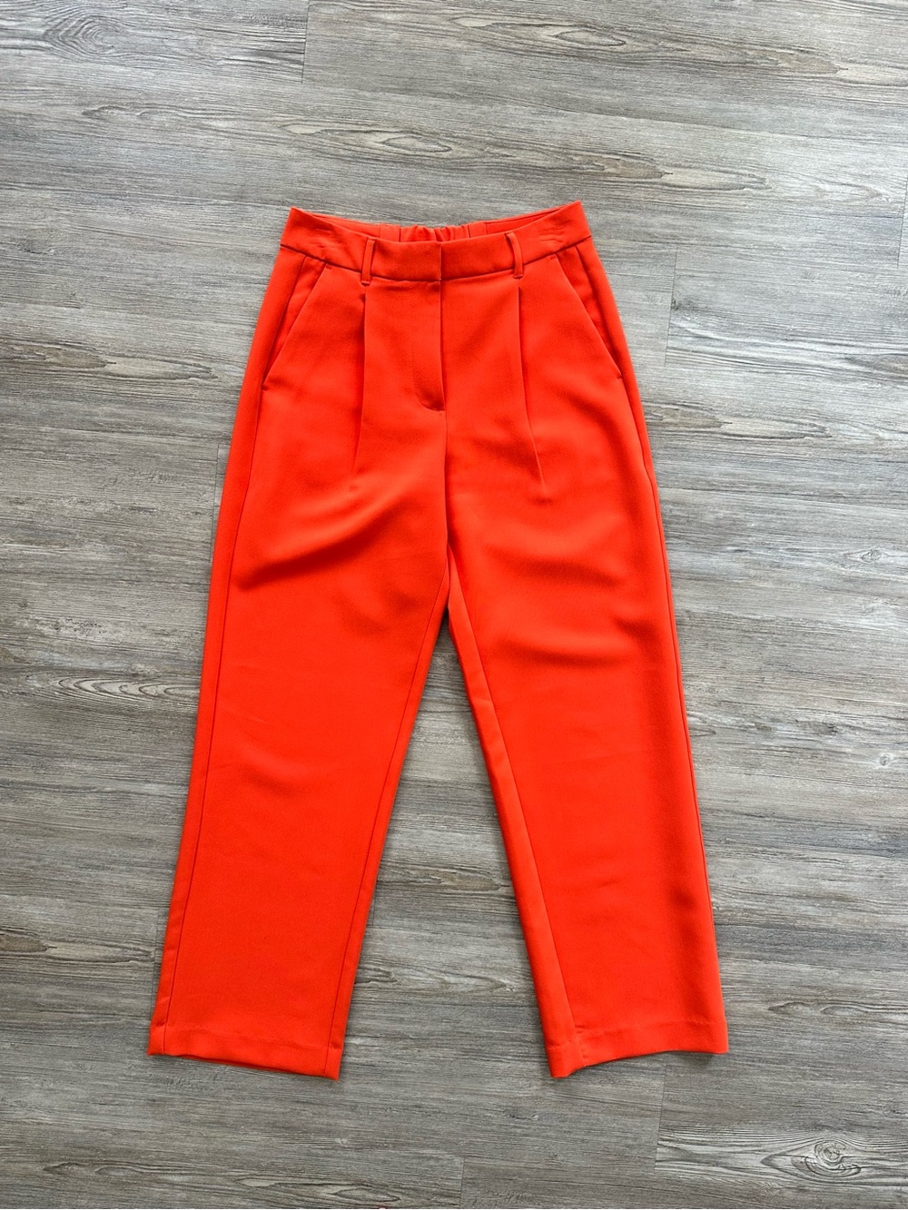 EUC Old Navy Taylor Wide Leg Extra High-Rise Orange Dress Pants